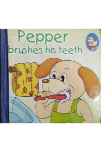 pepper brushes his teeth